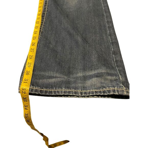 Rock Revival Mens Dark Wash Sebastian Boot Cut Denim Jeans Size 40 - Picture 9 of 11